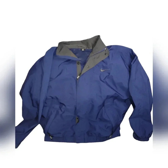 MEN S NIKE F.I.T. GOLF BLUE FULL ZIP WINDBREAKER LINED JACKET SIZE LARGE - Picture 6 of 6